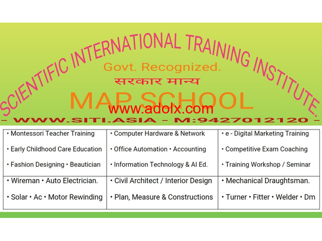 Teacher Training ECCEd. IT AI Acc. Fashion/ Architect / Interior/ e. Marketing Design Courses.