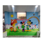 Play School Cartoon Wall Art painting From Sangareddy