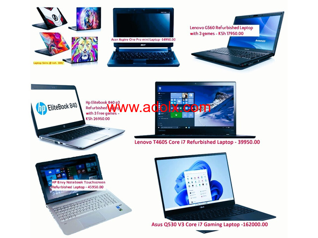 Like new simple and gaming laptops with free games