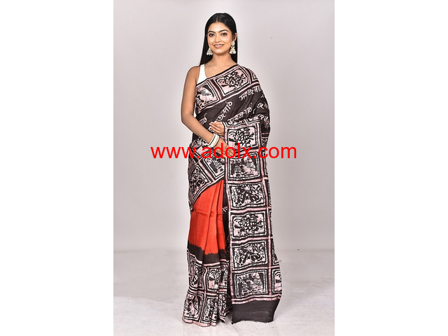 Hand Batik Pure Silk Saree