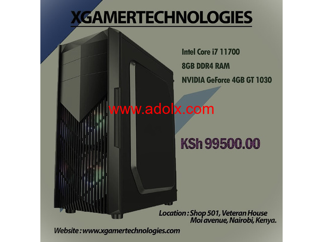 Custom tower core i7 11th gen PC with 3 free games