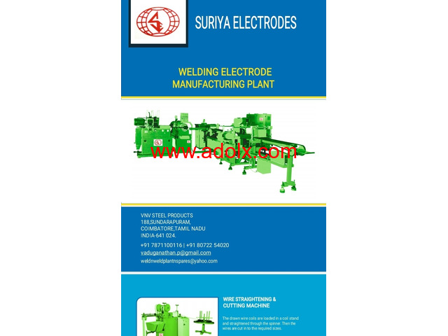 Welding electrode manufacturing machineries