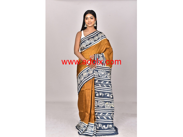 Hand Batik Pure Silk Sarees