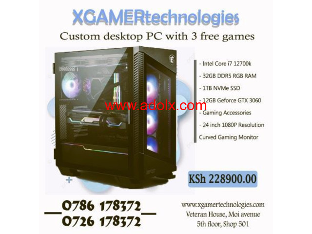 Powerful custom core i7 PC with 12GB GTX 3060 card