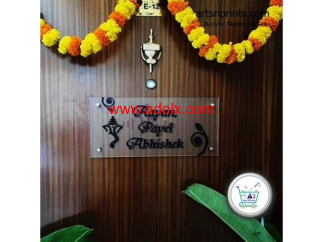 Turn Your House Into a Landmark with ArtsNPrints Nameplates karnataka.artsNprints.