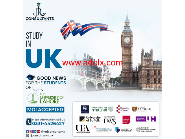 UK Study Visa IELTS (Exemption) For University of Lahore