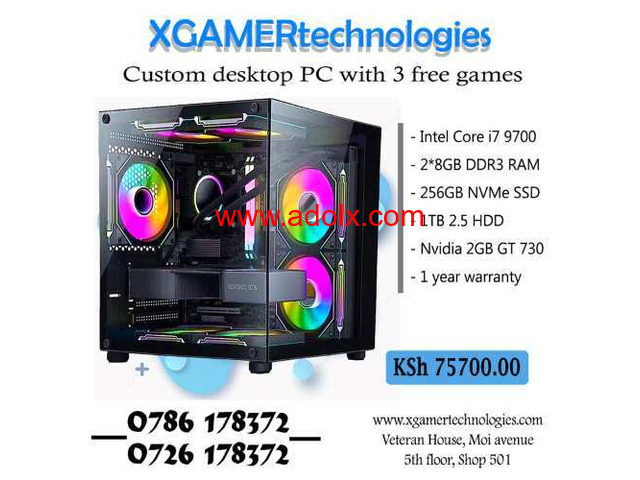 Bespoke XGAMERtechnologies core i7 desktop PC