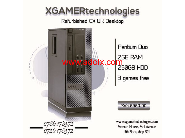 Recertified dual core desktop PC with free games