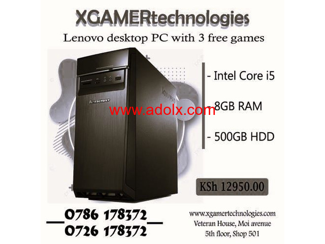 Recertified core i5 desktop computer with 3 free games