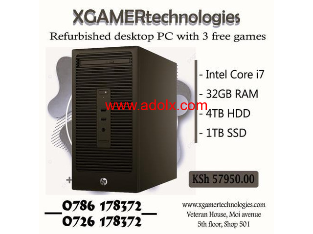 Recertified core i7 HP business tower PC with free games