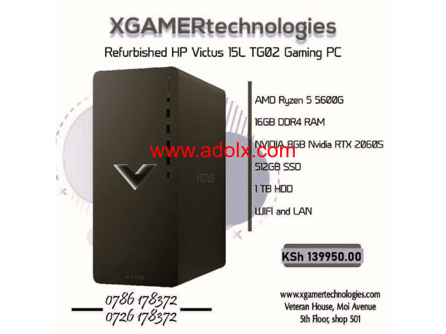 Recertified HP Victus desktop computer with free games