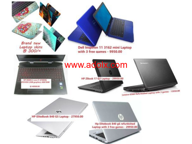 Refurbished Laptops and Notebooks with free games bonus