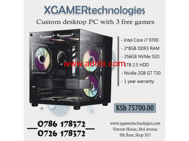 Custom crafted Xgamertechnologies Core i7 desktop