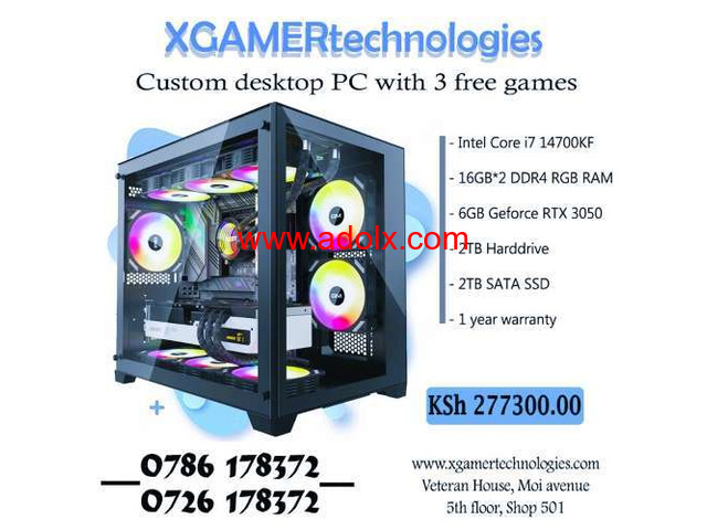 Custom Core i7 14700KF XGAMERTechs desktop build