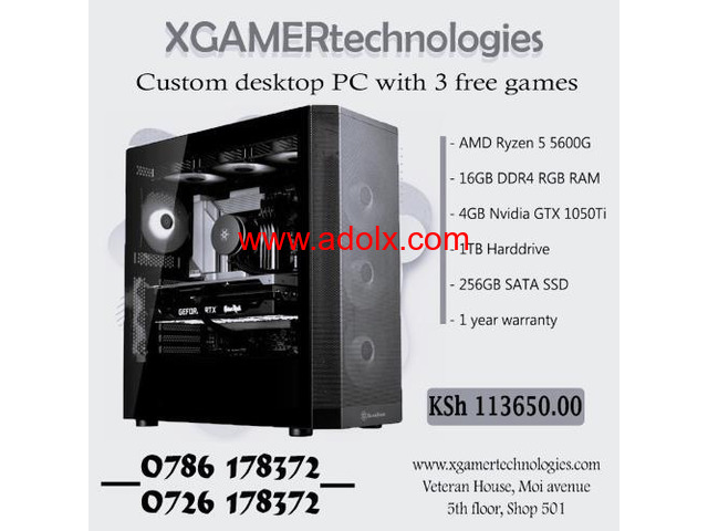 XgamerTechs built Ryzen 5 16GB RAM desktop tower