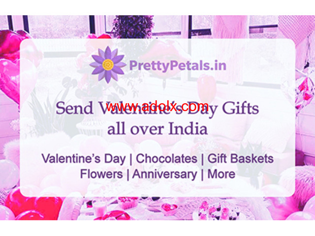 Send Love with Valentine's Day Flowers to India from PrettyPetals.in