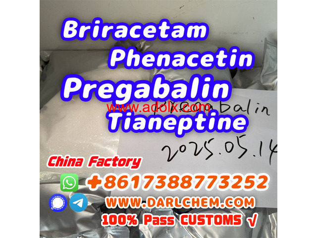 pregabalin Brivaracetam Tianeptine raw Powder crystal 148553-50-8 Factory
