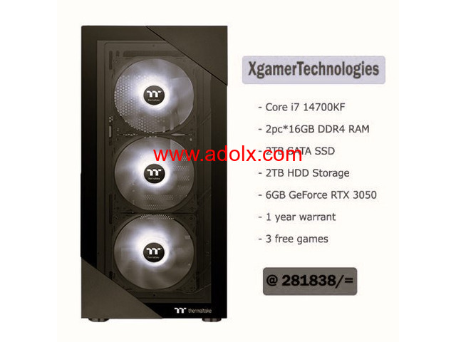 New core i7 14th gen mid tower gaming computer