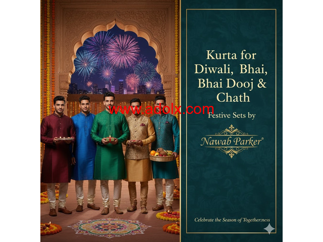 Kurta for Diwali, Bhai Dooj & Chhath – Festive Sets by Nawab Parker