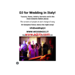 Wedding dj packages for your wedding in Italy