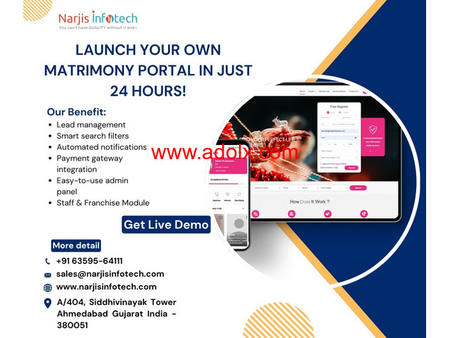 Start Your Own Matrimony Website Today – Powerful Matrimonial Software