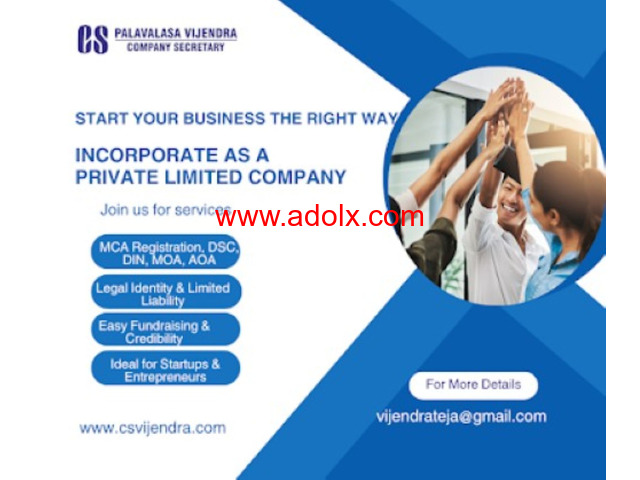 Expert Company Incorporation Services in Hyderabad